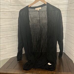 Philosophy Black Sheer Knit Top